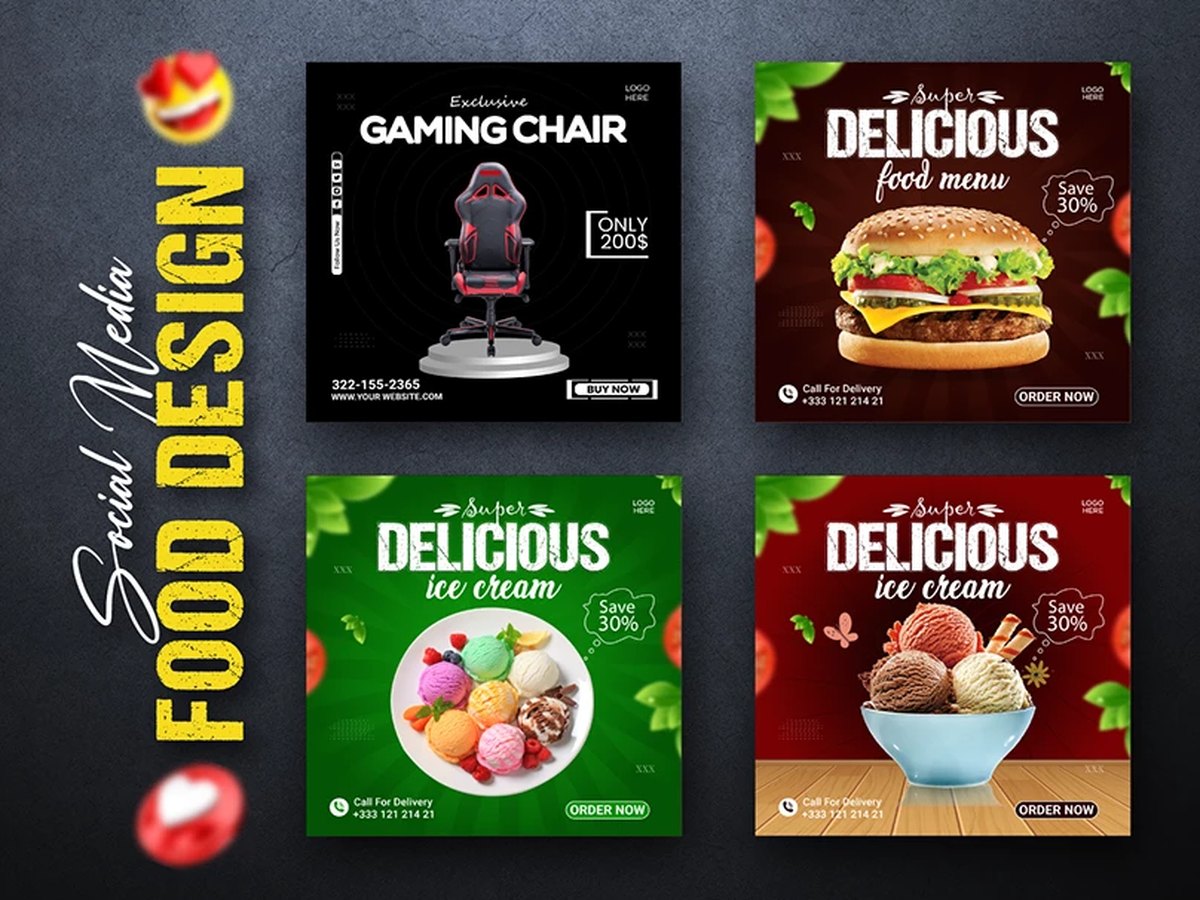 Juice Bar Story Kit — Food & Beverage creative by aMede Digital