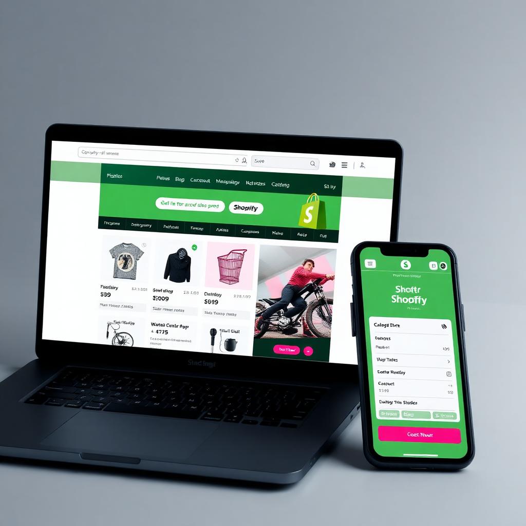 Shopify Store Design mockup
